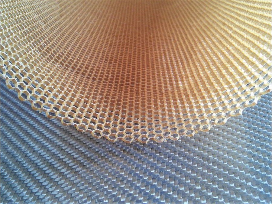Nomex aramid honeycomb Thickness 2 mm Cell size 3.2 mm Core materials